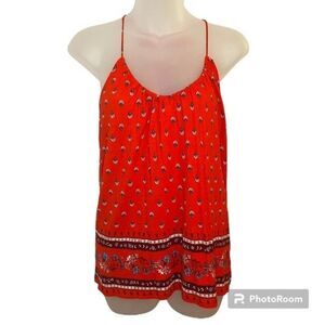 Old Navy Red Bandana Print Halter Style Top Size XS